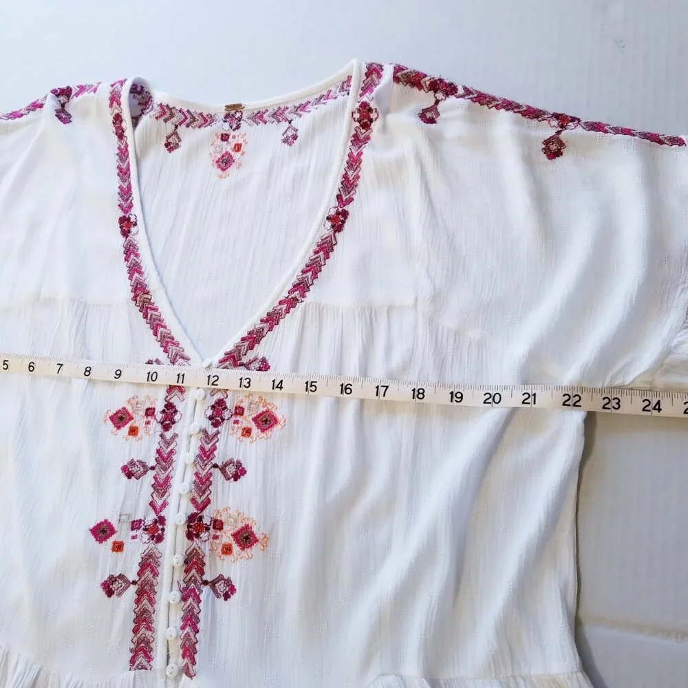 Free People | Bohemian Long Sleeve Top, size‎ L